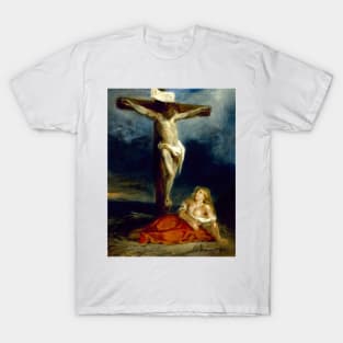 Saint Mary Magdalene at the Foot of the Cross by Eugene Delacroix T-Shirt